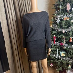 Joie Charcoal Long Sleeve Dress